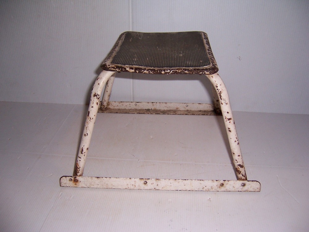 Vintage Metal Kitchen Utility Stool