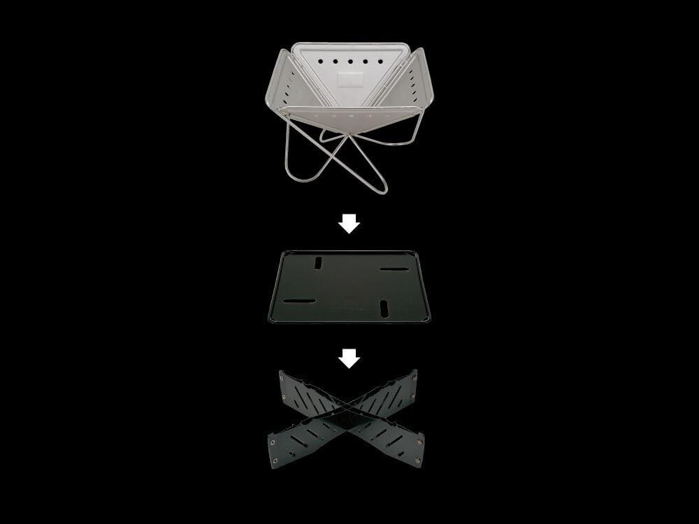 Snow Peak fire pit base plate stand Size: S [for 1-2 people]
