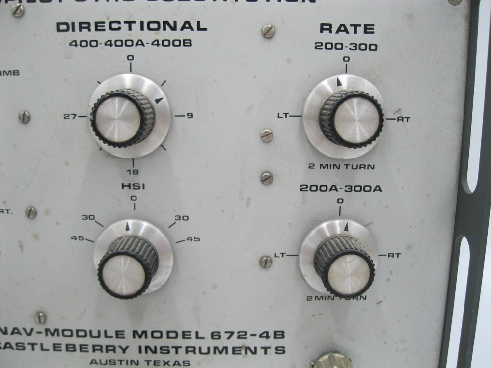 CASTELBERRY INSTRUMENTS & AVIONICS NAV-MODULE PN: 672-4B