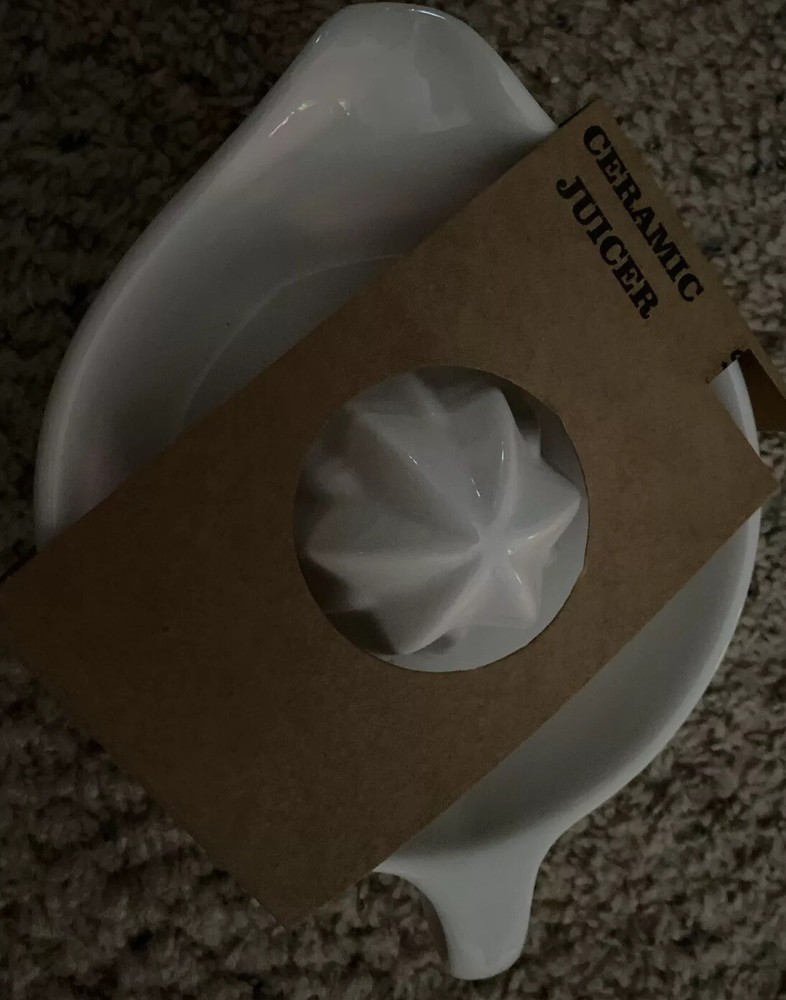 White  Ceramic Glass Hand juicer