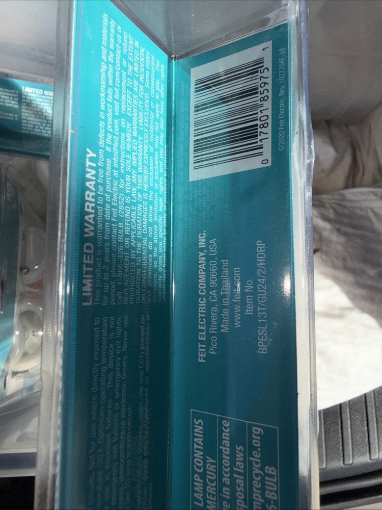 1 Package Feit Electric T3 Spiral Non-Dimmable CFL Compact Bulb Soft White 60W