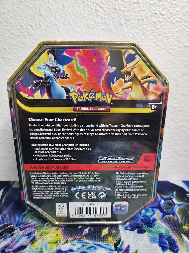 Pokémon Mega Charizard EX Tin Special Edition Mega Evolution
