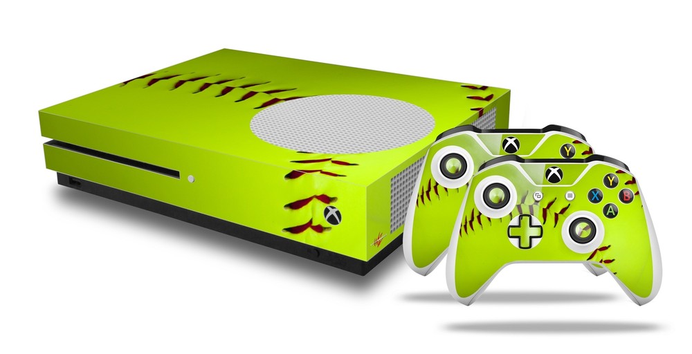 Skin XBOX One S Console Controller Softball
