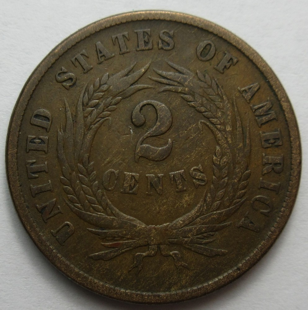 1866 Two Cent -XF- (#1213c)