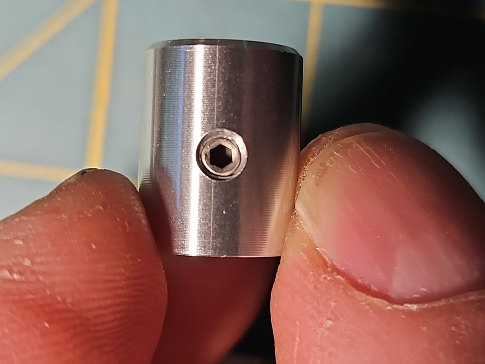 CONTROL PANEL KNOB, ALUMINUM WITH BLACK INDENTED LINE, 2 KNOBS PER PACKAGE