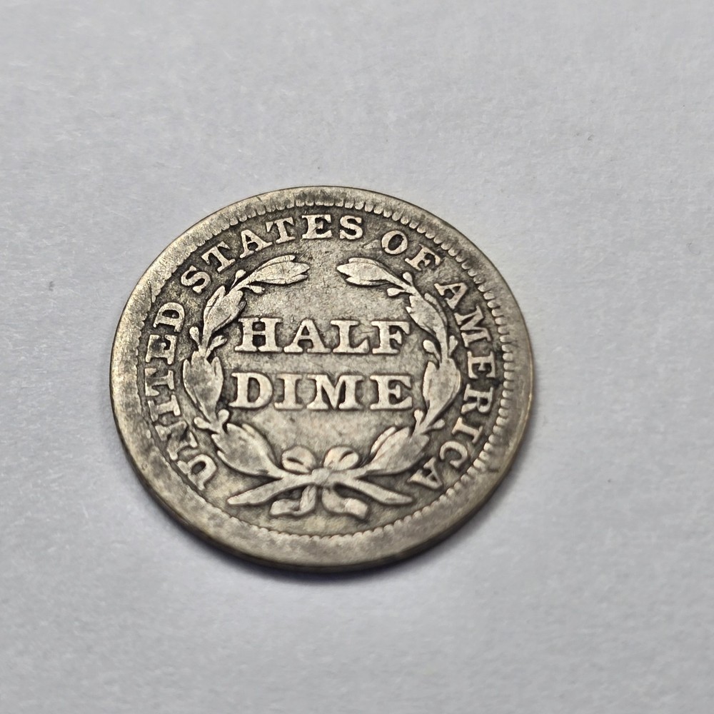 1857 seated liberty half dime