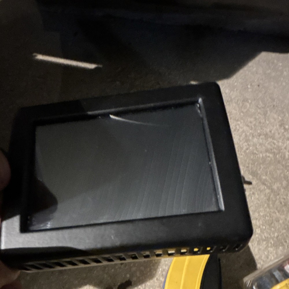 Micro-Air Easy Touch RV ASY-350 Programmable Touch Thermostat Black Rectangular