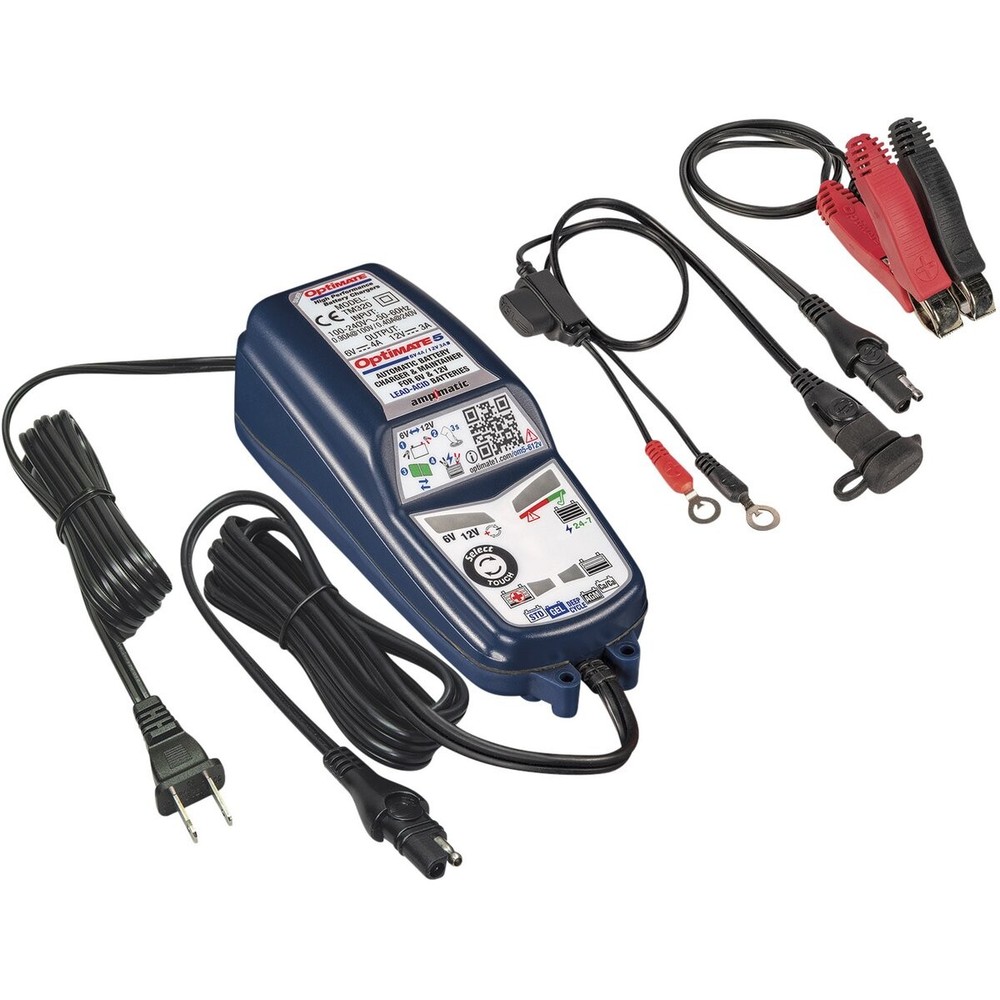 Tecmate Optimate 5 Select Silver Battery Charger - TM-321
