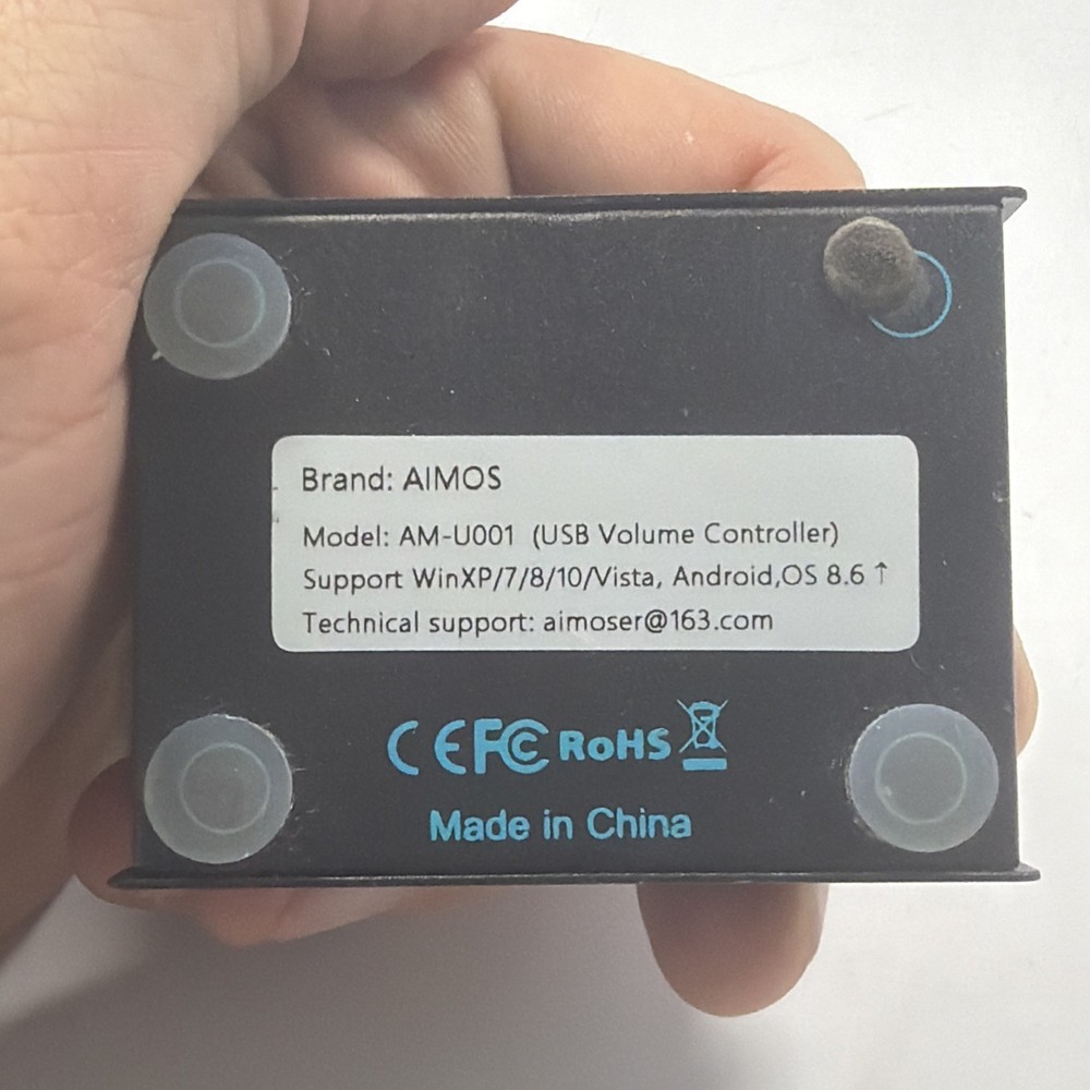 AIMOS AM-U001USB USB Volume Controller Audio Volume Remote Controller Tested