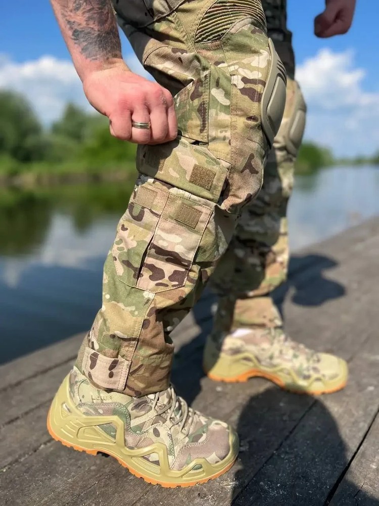 Tactical pants with knee pads💛💙