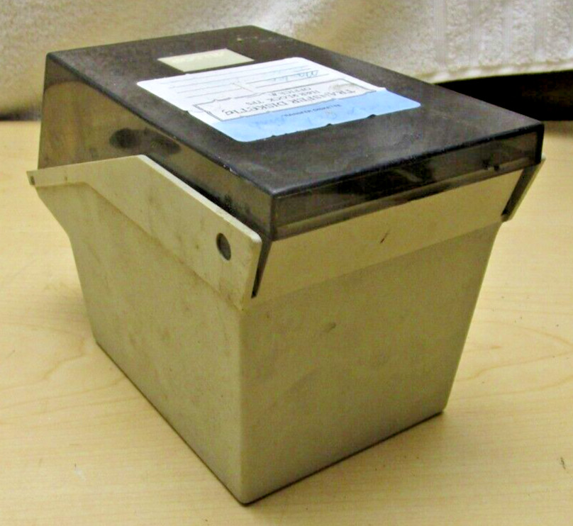 Vintage ALLSOP 3.5 Floppy Disk Software Storage Box Case