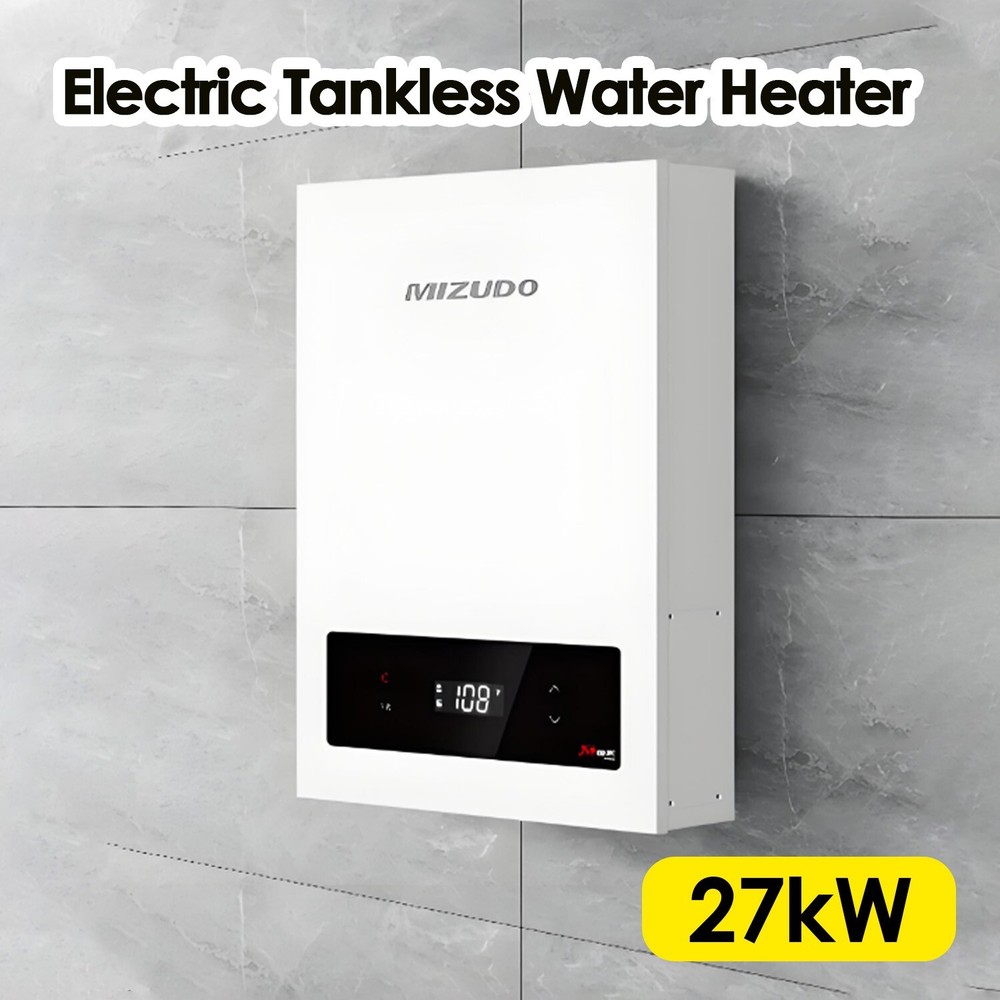MIZUDO 27kW 240V Tankless Water Heater Electric On Demand for Whole House