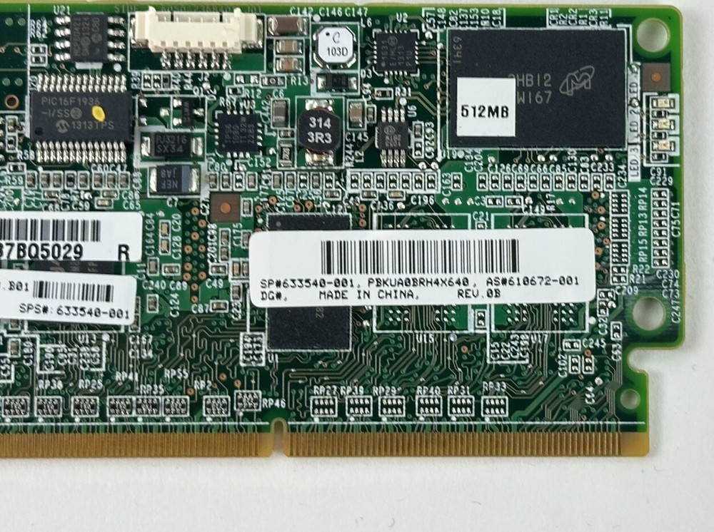 HP HPE Smart Array 512MB Cache Module Controller mini DIMM 610672-001