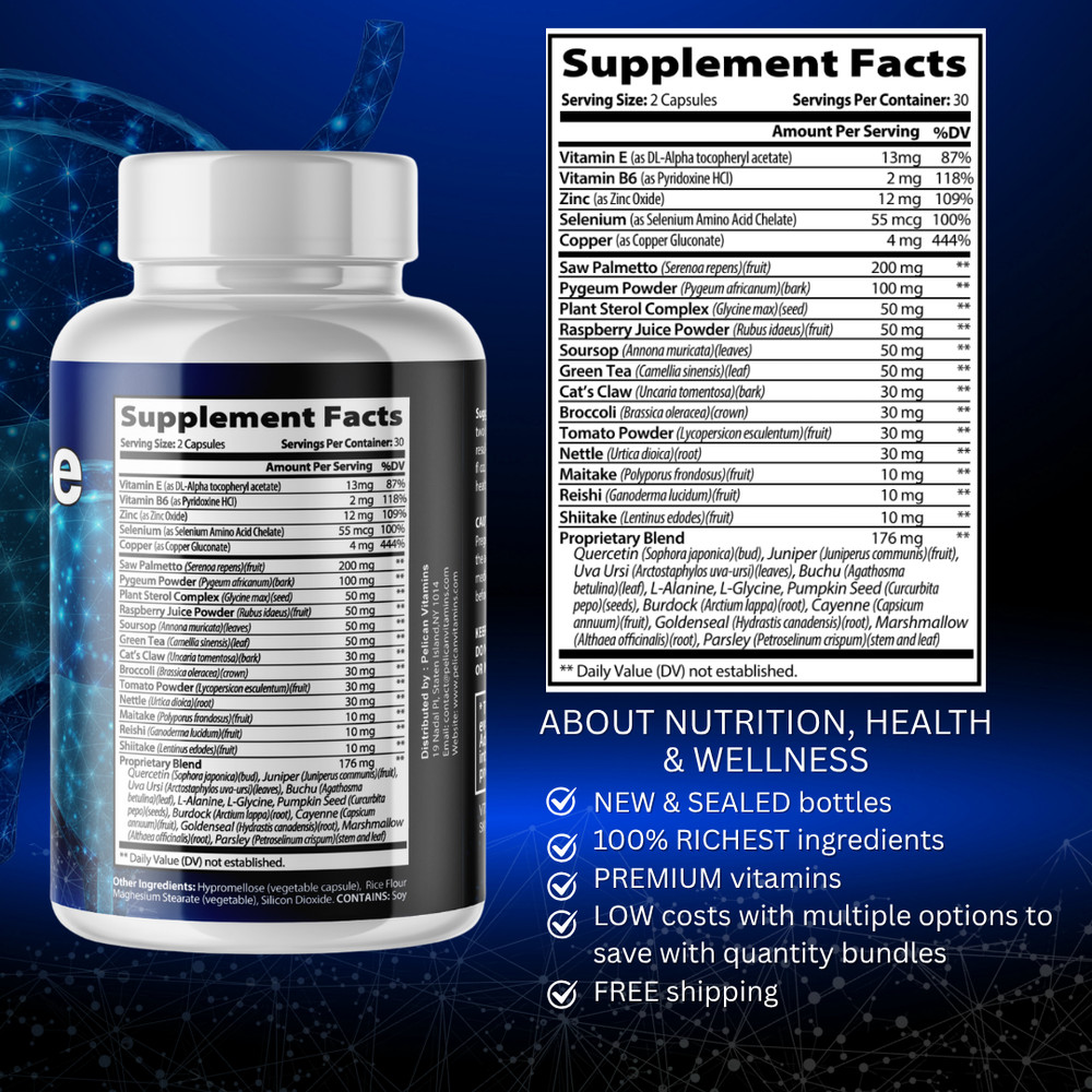 Prostate Max- Prostate Support- 3 Bottles- 180 Capsules