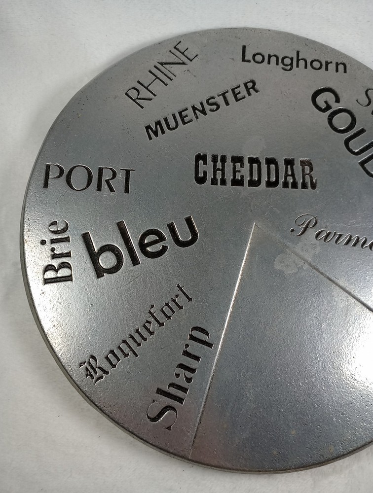 Pewterex 10" Round Cheese Plate / Server - Embossed Kitchenware