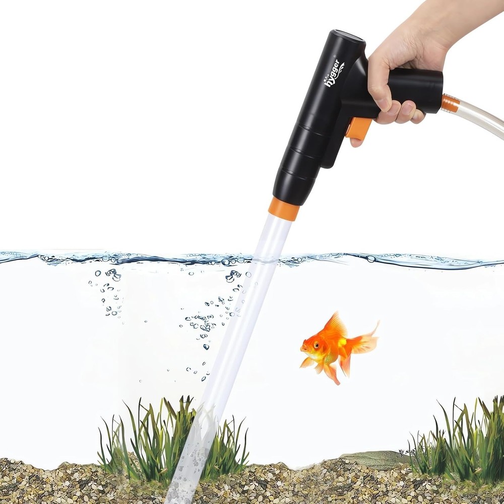 Durable Aquarium Siphon Vacuum Cleaner with Quick Water Change Functionality