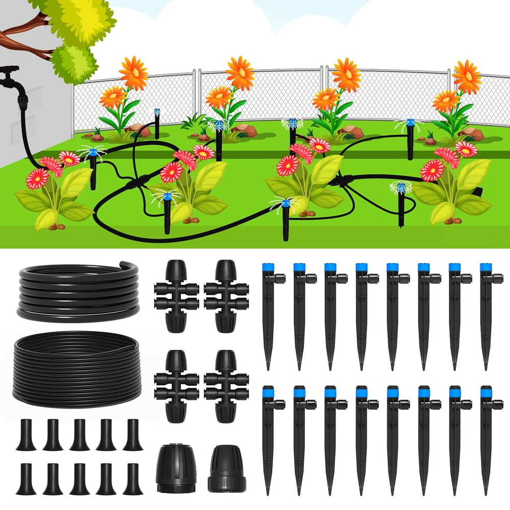 Drip Irrigation System,Quick Connector Garden Watering System Automatic Sprinkle