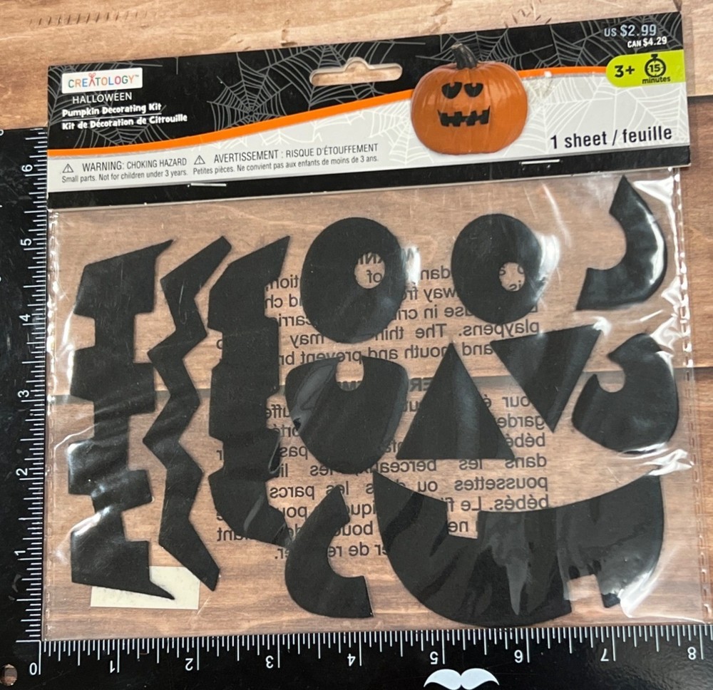 Creatology Halloween Pumpkin Decorating Sticker Kit Faces