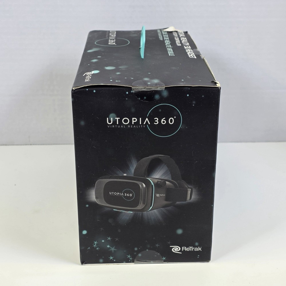 Utopia 360 Virtual Reality 3D Headset With Head Strap And Bluetooth Controller