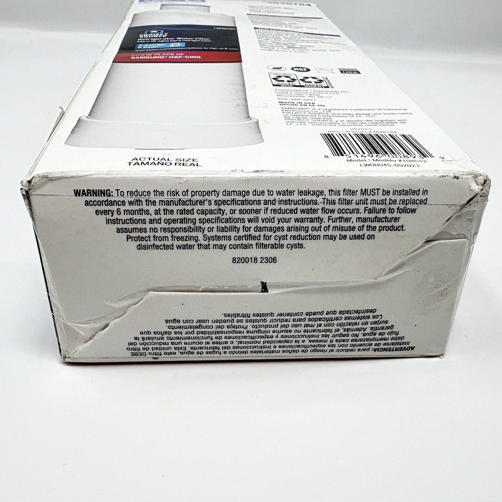 Project Source 3846784 S-2-2 Fridge Water Filter FOR Samsung HAF-CINS - 2 Pack