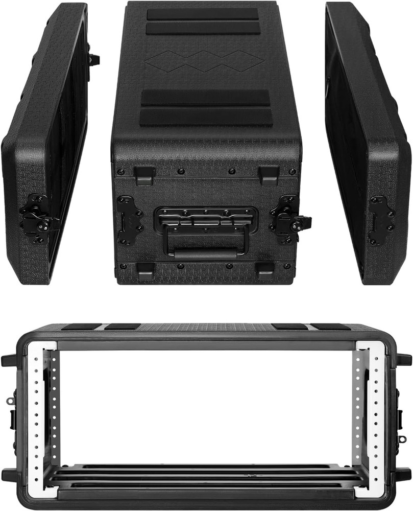 4U Rack Case Shallow 12" Depth, 19" Rackmount Flight Case