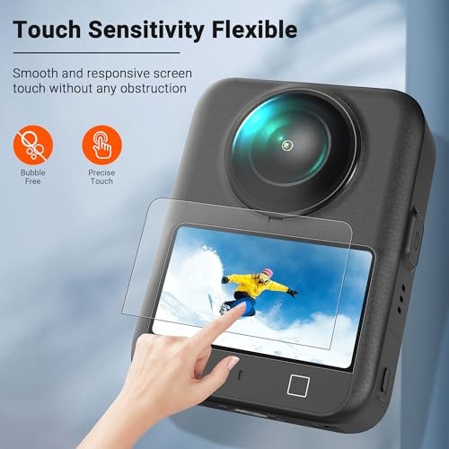 Osmo 360 Case for DJI Osmo 360 Accessories, with Screen Protector(2set), Hard