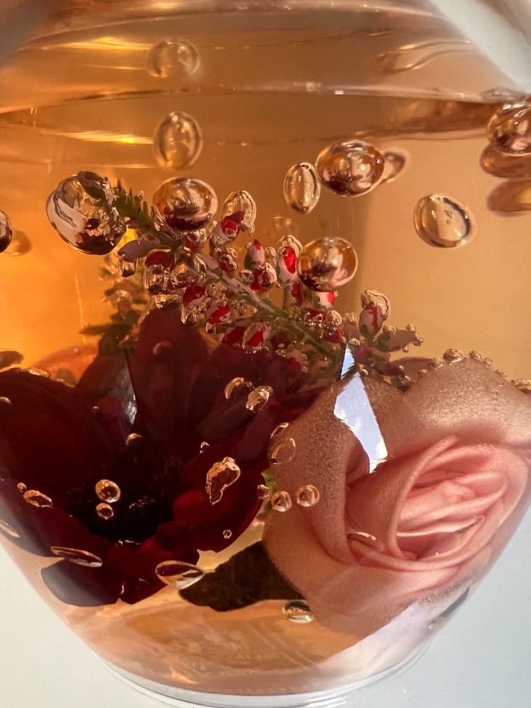 Handmade - Dreamlight Germany Pink Flower Tea Light Holder