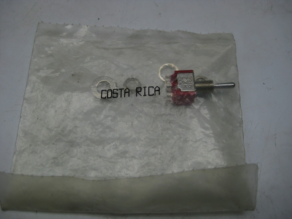 C&K 7215 TOGGLE SWITCH NSMP 12321