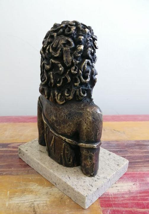 JACOB EPSTEIN " VIRGIN " BRONZE SCULPTURE SIGNED