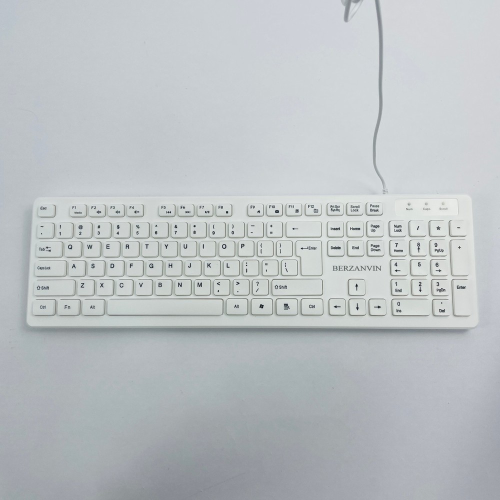 BERZANVIN Wired Keyboard, Computer Peripherals, Full-Size, Compatible with PC