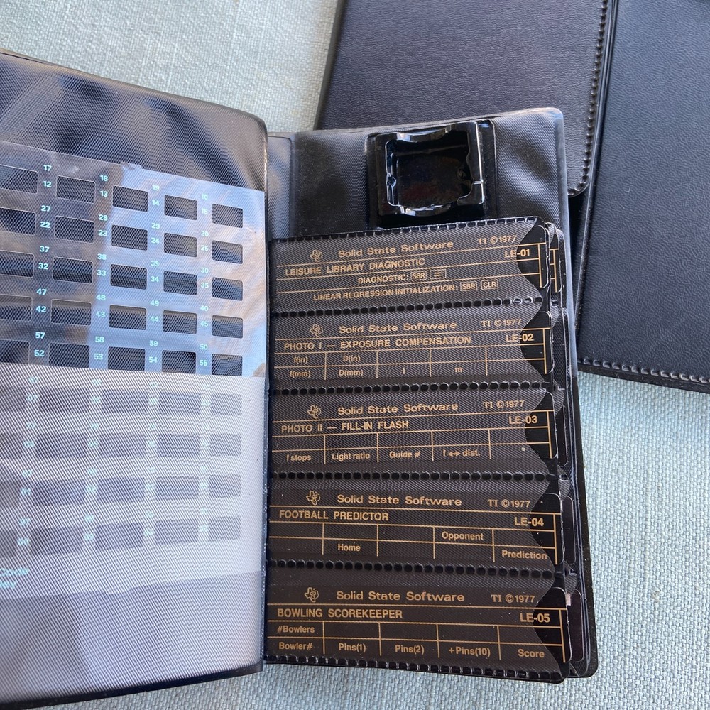 TI Solid State Software Calculator 1977 LE-01-LE-21 Master Library Module ML-02
