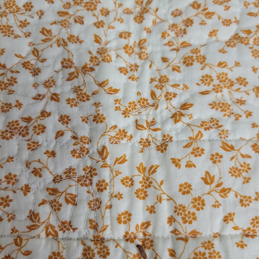 Handcrafted Quilted Table Runner Topper Floral Patchwork Spring Summer 1996