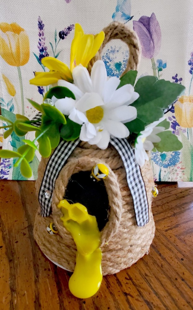 Handcrafted Bee Hive Home Summer /Spring Decoration/ Display/Prop