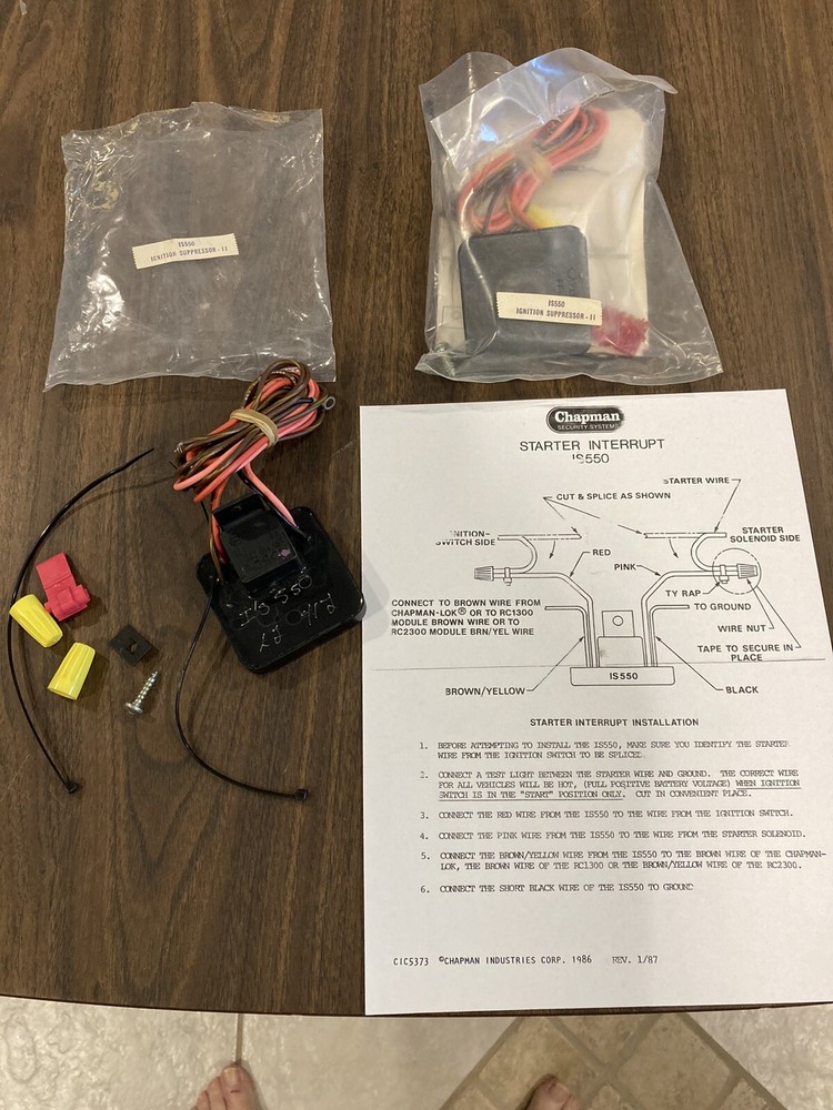 chapman auto alarm starter interupt module