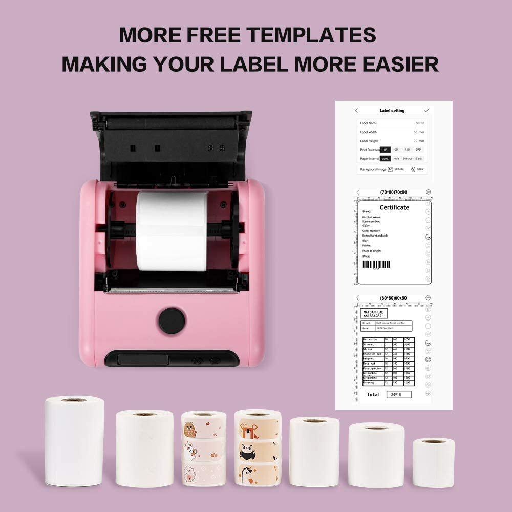 Phomemo M200 Thermal Label Maker Mobile Printer Wireless Mini Bluetooth Printer