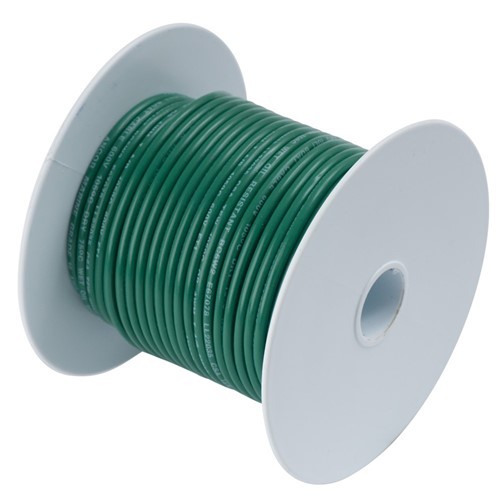 Ancor Green 14AWG Tinned Copper Wire - 100' (104310)