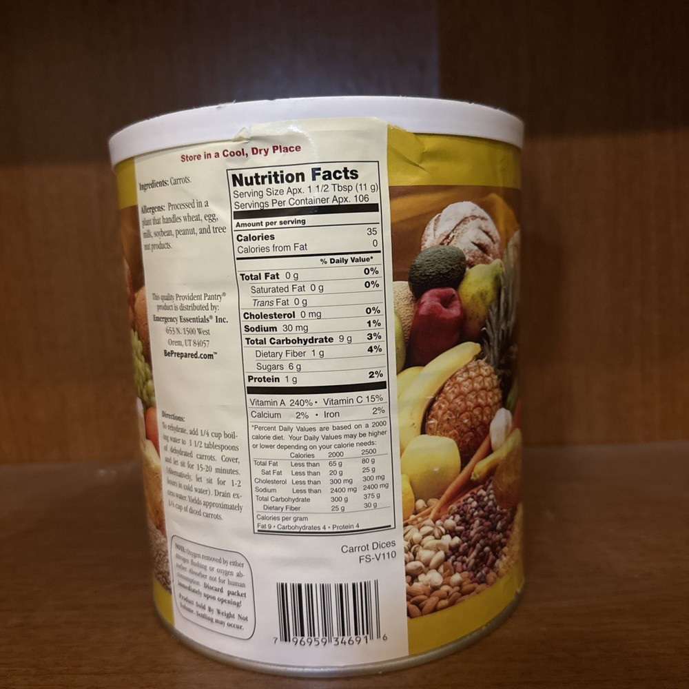 Provident Pantry Diced Carrots