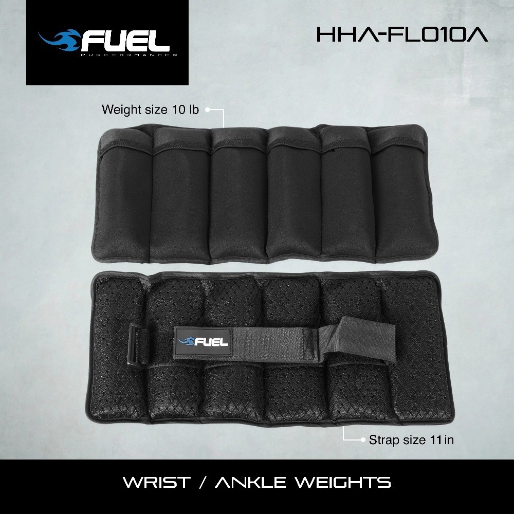 Adjustable Wrist Ankle Weights Pair 5 lbs Each 10 lbs Total Set