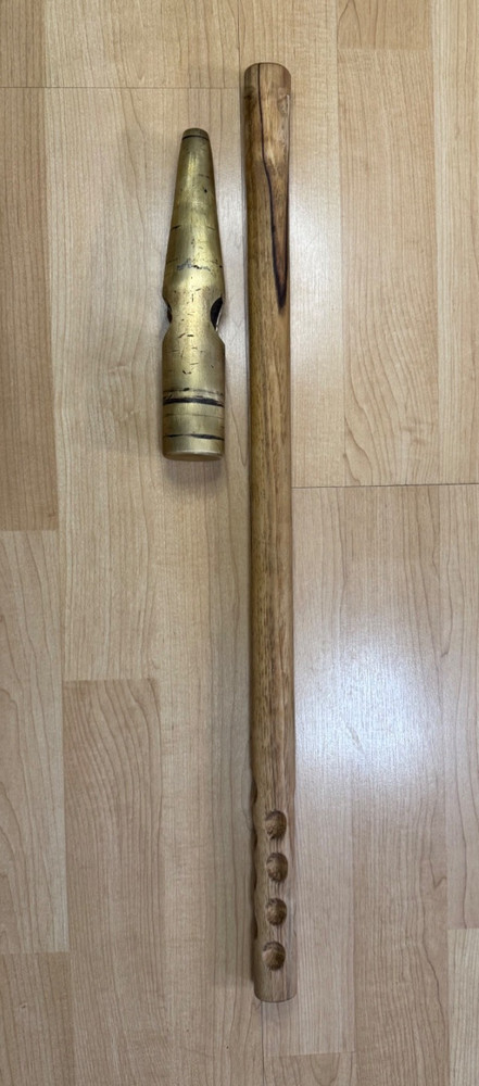 Unique Solid Brass Drift / Setting Hammer 6.5 lb Head American Hickory Handle