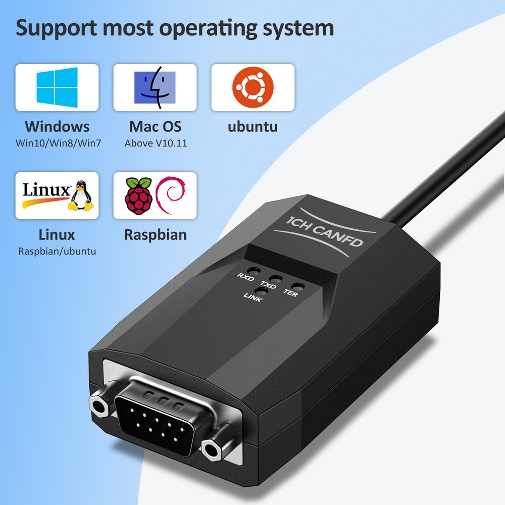 Pibiger USB to CAN Analyzer Cable SavvyCAN-FD- C FD Speed SavvyCAN-FD-C