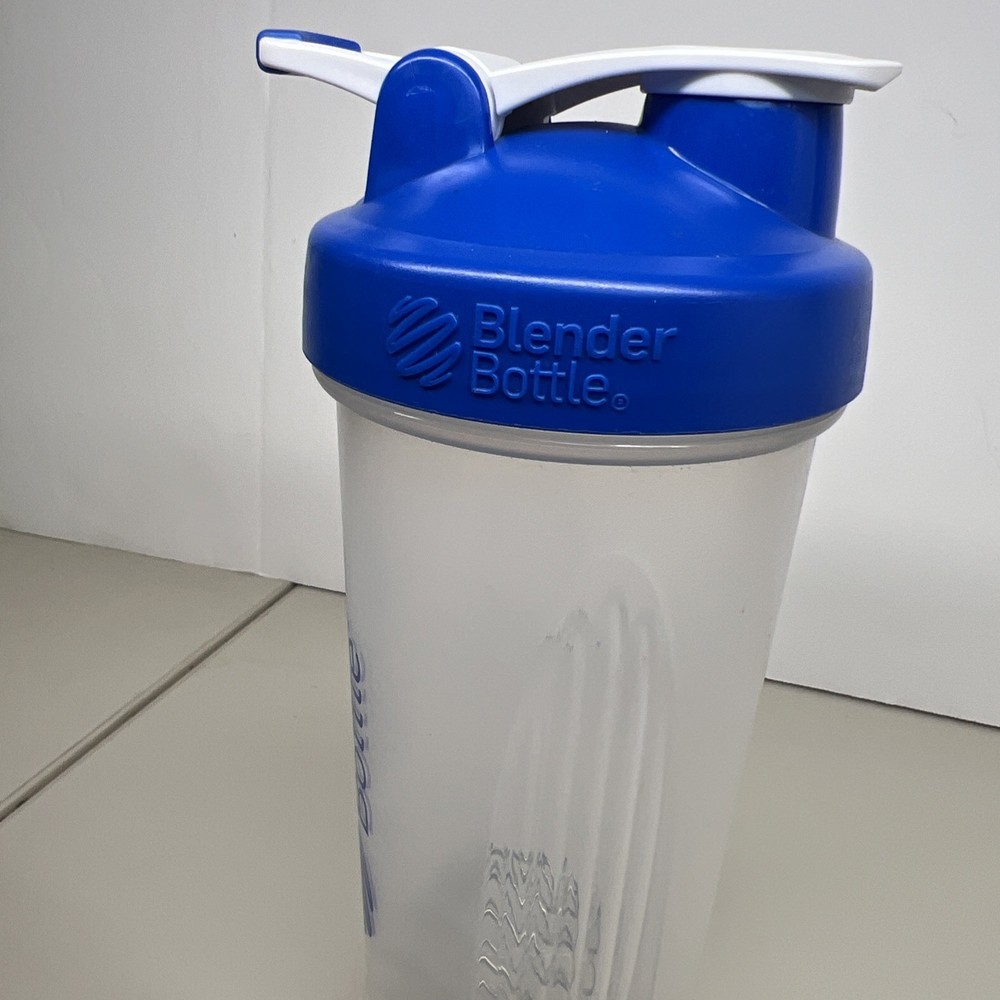 BlenderBottle Classic Clear/Blue 28-Ounce