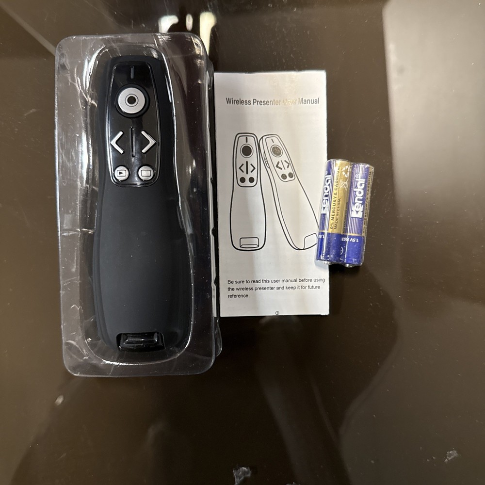 Wireless Presenter Presentation Clicker with Red Laser Pointer