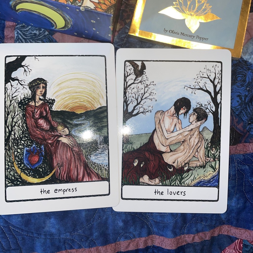 The Efflorescent Tarot By Olivia Mercury Pepper Indie Deck