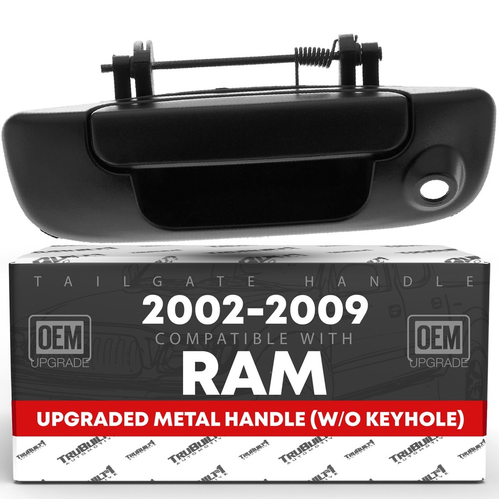 Tailgate Handle w/ Camera Hole for Dodge Ram 1500, Ram 2500, Ram 3500 - Textu...