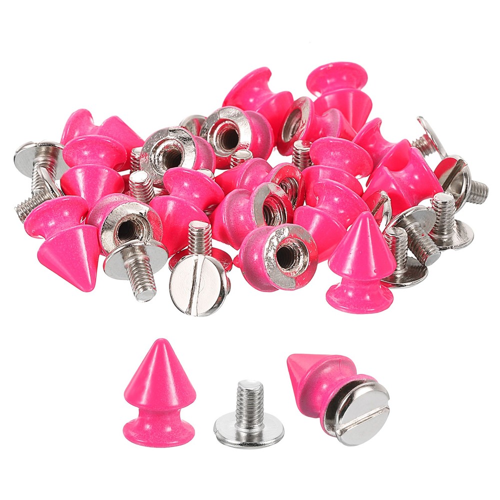 20Sets Cone Spike Stud Rivet,12mm Tree Studs and Spikes Phosphor