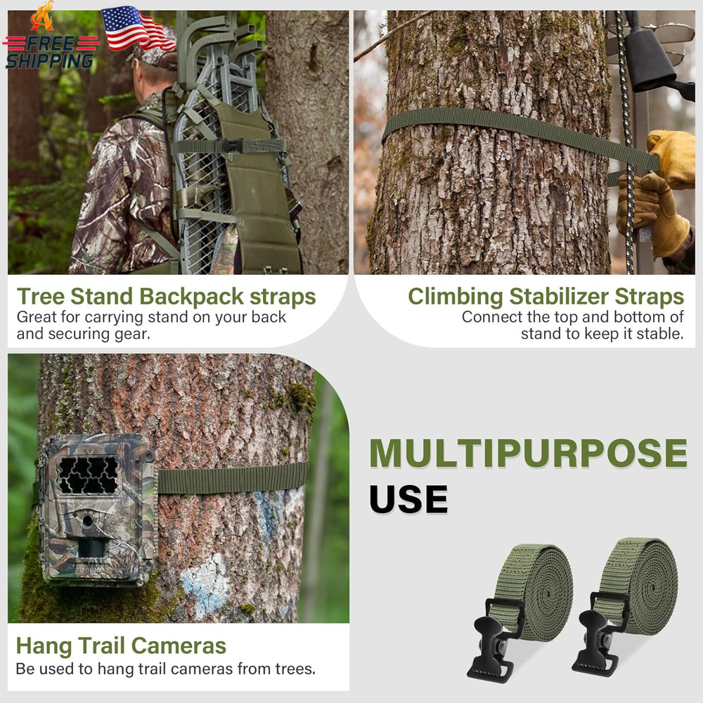 Tree Stand Utility Straps for Summit Viper Climber, Hang on Treestand Stabilizer