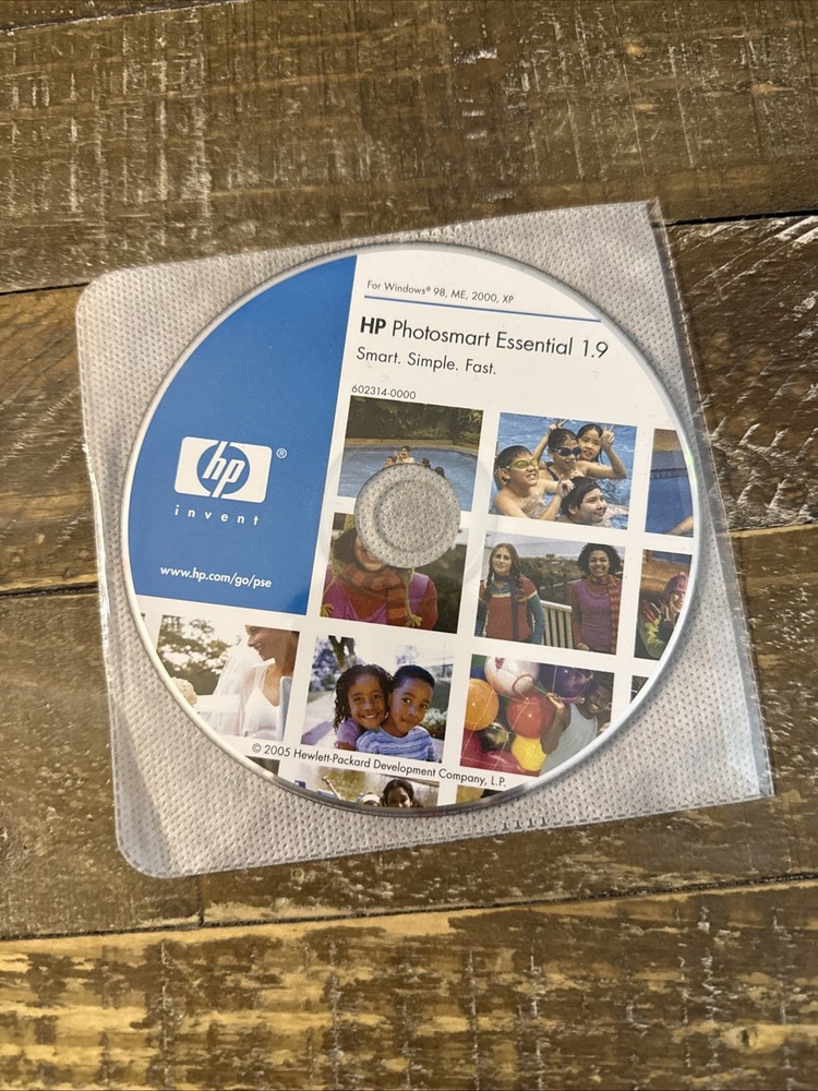 HP PhotoSmart Essential 1.9 Software PC Cd Rom