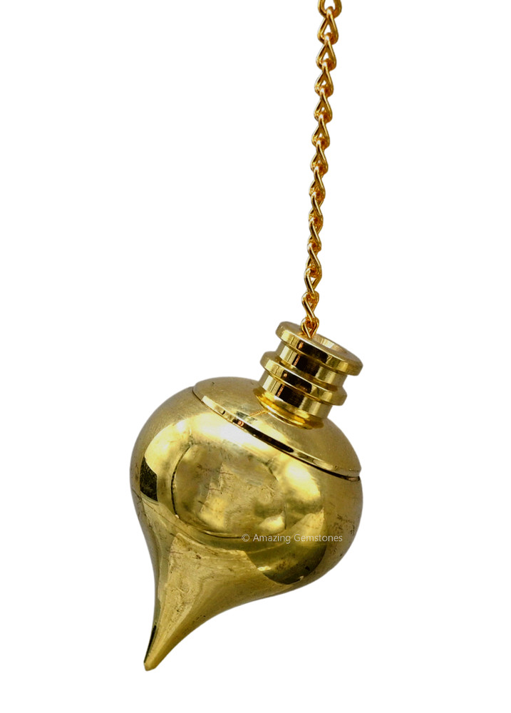 Metal Pendulum Gold Dome Cone with Point for Divination