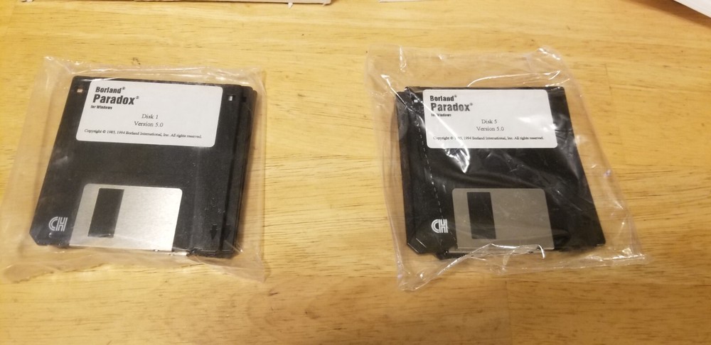 Borland Paradox 5.0 Relational Database Software For Windows - Disks Are Sealed