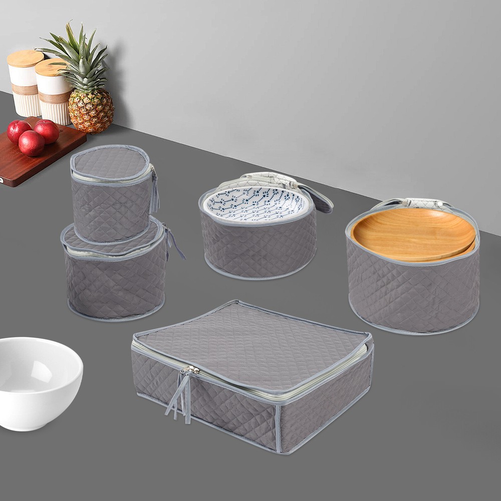 China Dinnerware Storage Sets Hard Shell Flatware, Plates & Cups Storage Holders